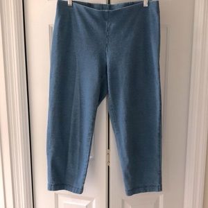 Pure Jill Slim Crops in Blue Size Small